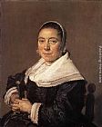 Frans Hals Portrait of a Seated Woman (presumedly Maria Vernatti) painting